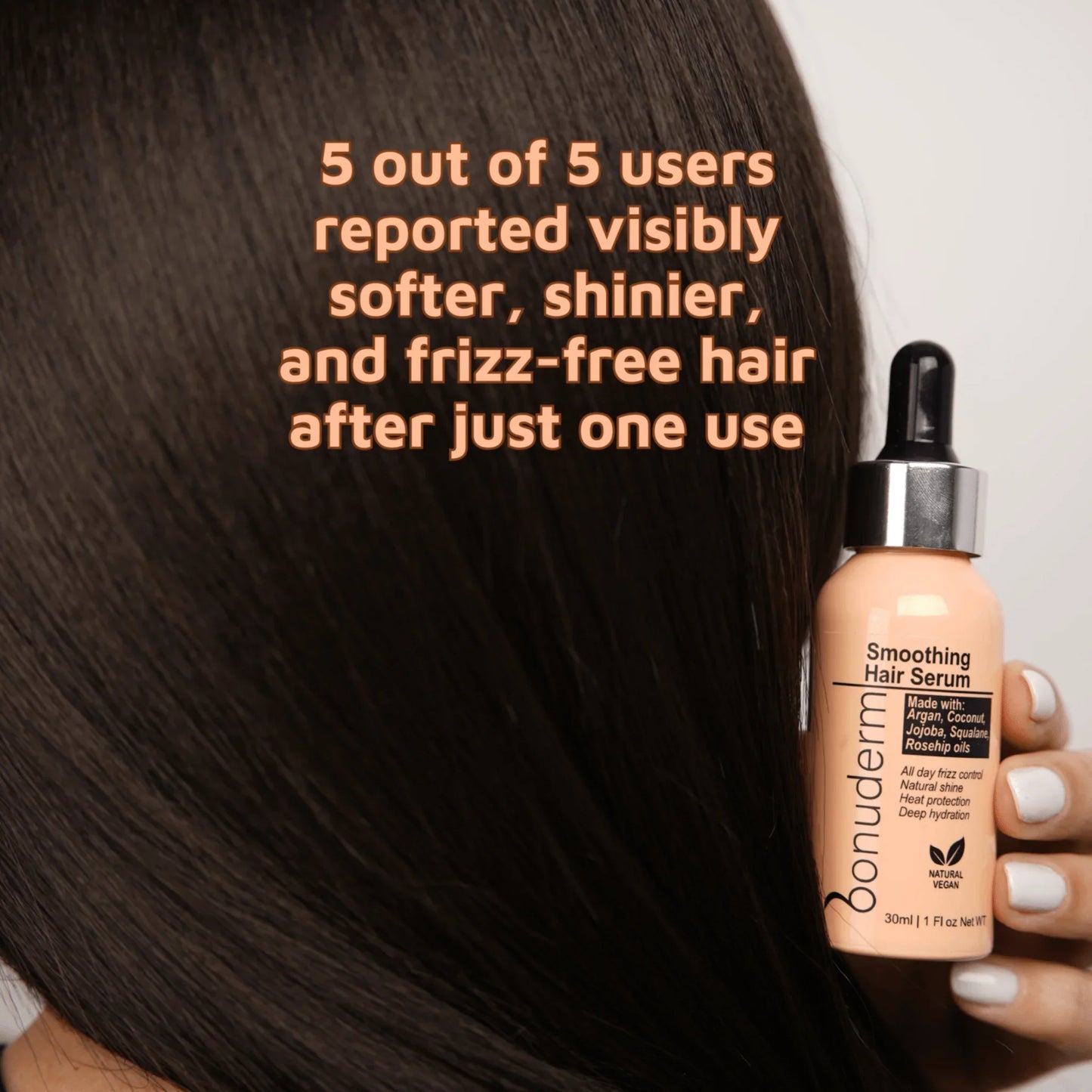 Hair Oil Concentrate – Shine, Hydrate, Frizz Control, Heat Care - Bonuderm
