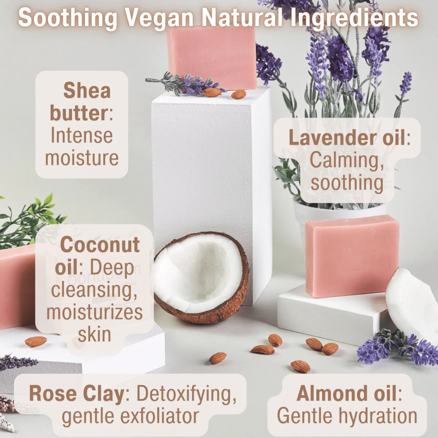 Handmade Lavender Soap | Best Lavender Soap with Coconut Oil - Bonuderm