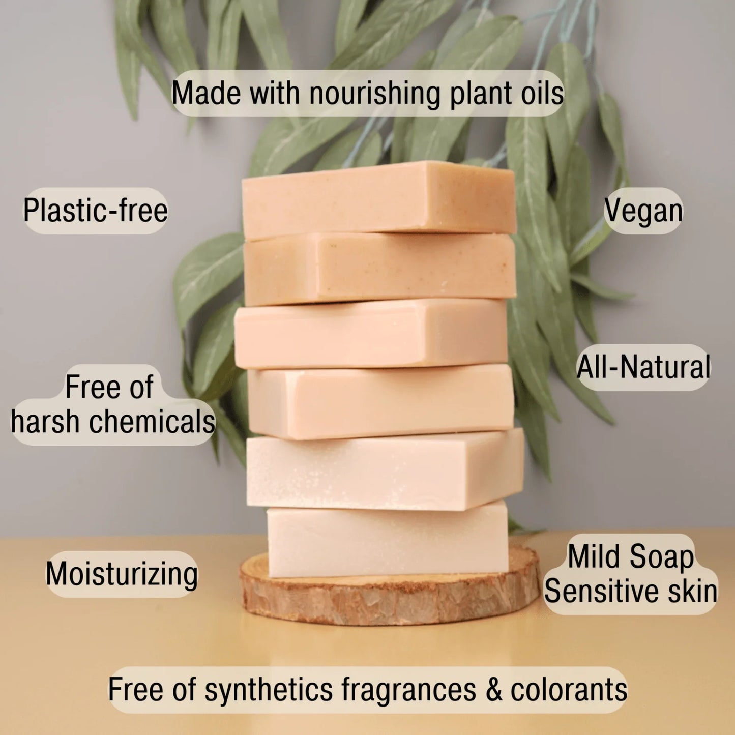 Lavender Soap Gift Set – 6 Natural Lavender Themed Bars & Hair Serum - Bonuderm