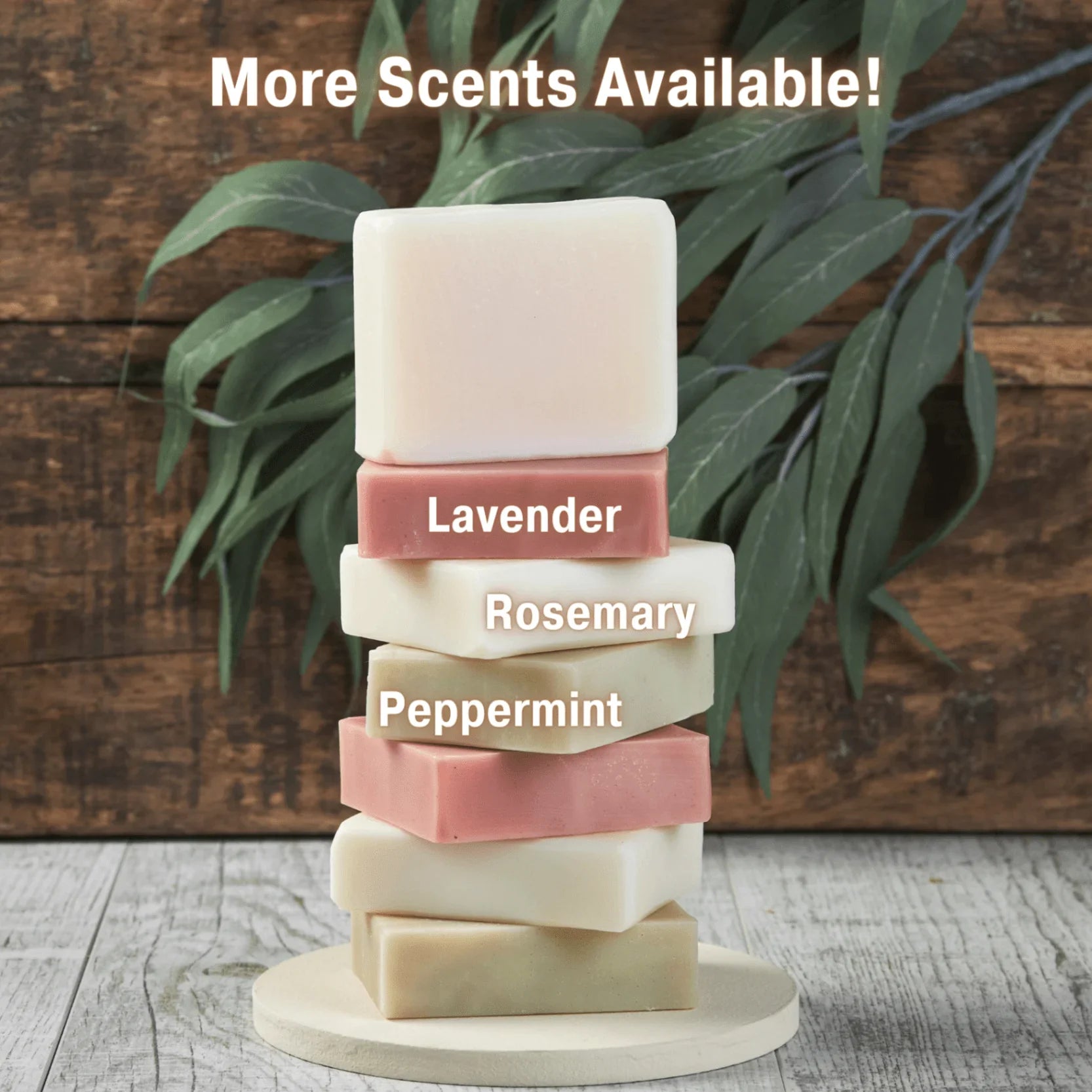 Unscented soap for body crafted with coconut, almond oils, and shea butter to gently cleanse and hydrate sensitive skin.