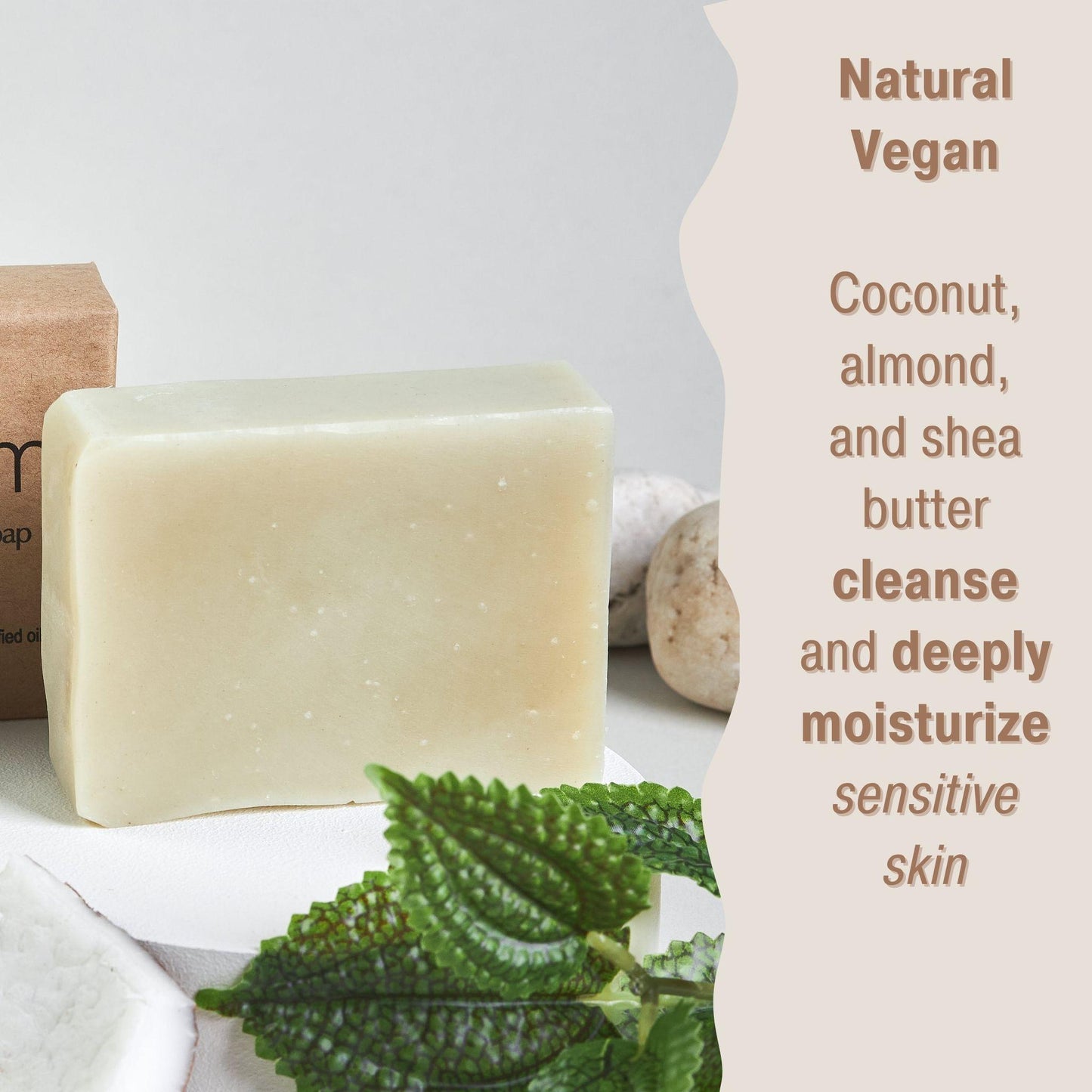 All Natural Bar Soap - Hemp Seed Oil & Peppermint - Bonuderm