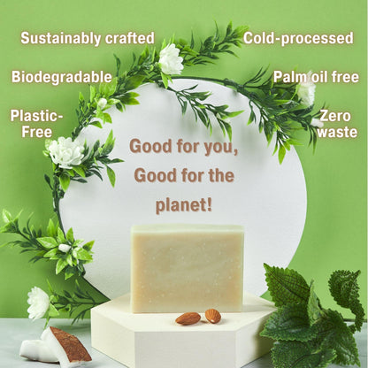 All Natural Bar Soap - Hemp Seed Oil & Peppermint - Bonuderm