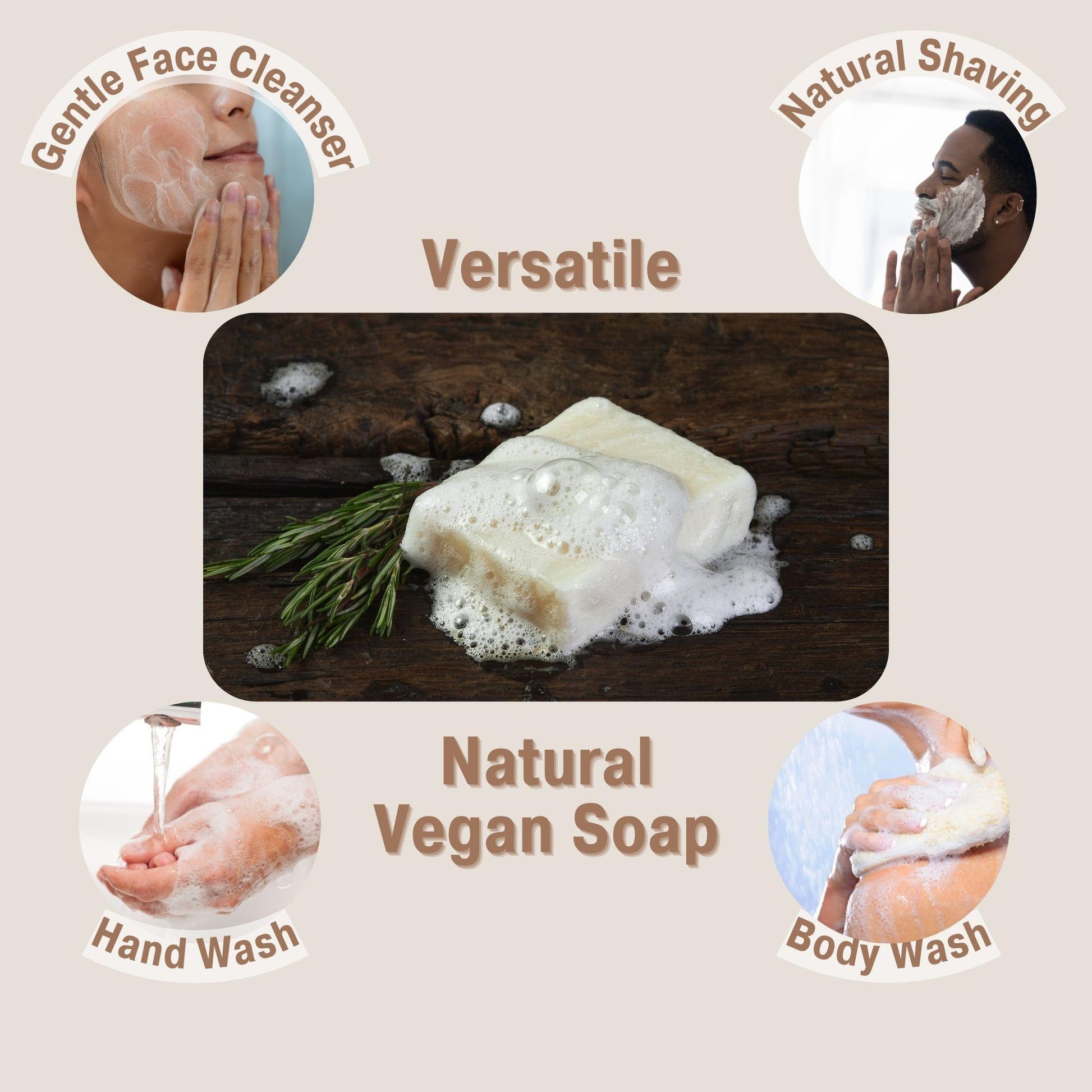 All Natural Bar Soap - Rosemary - Bonuderm