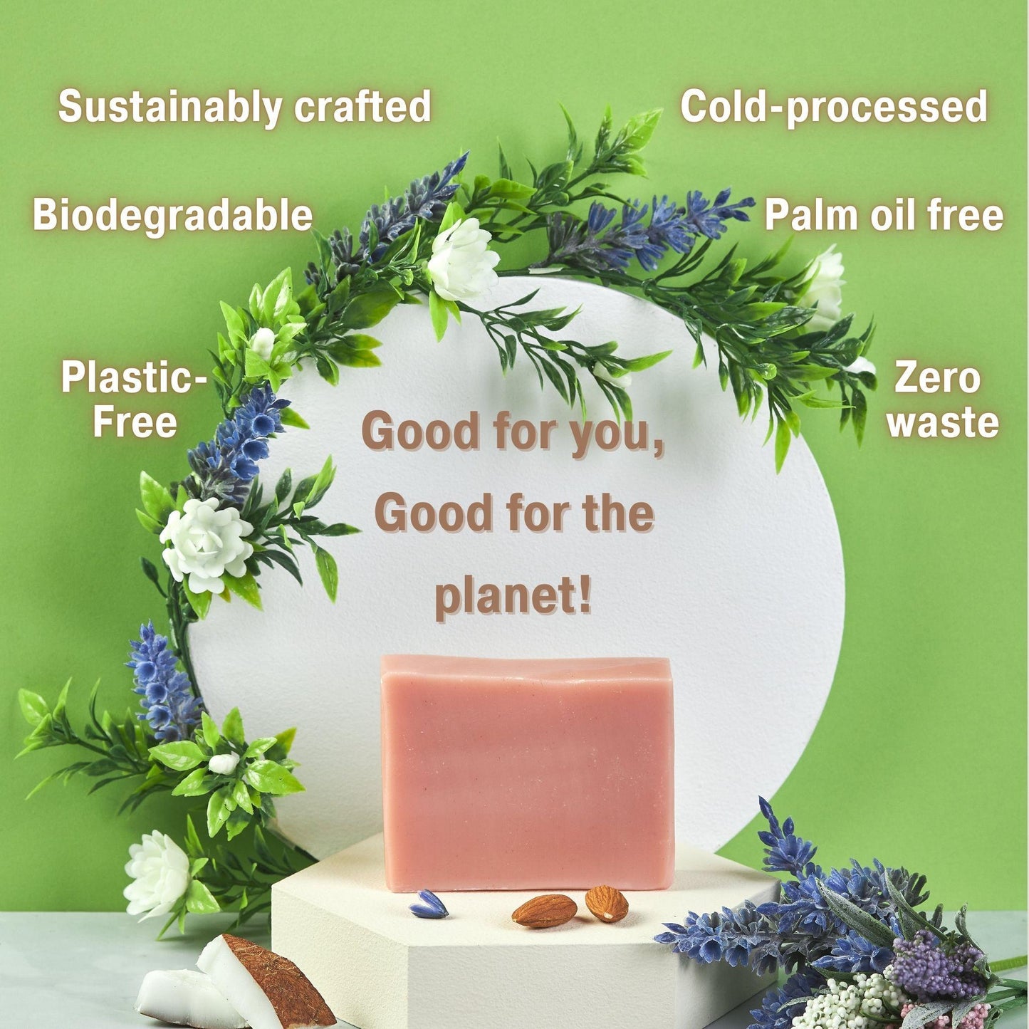 Body, Face, and Hand Soap: Mild Lavender Soap - Natural Bar Soap for Pure and Gentle Cleansing - Bonuderm