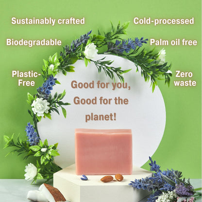 Body, Face, and Hand Soap: Mild Lavender Soap - Natural Bar Soap for Pure and Gentle Cleansing - Bonuderm