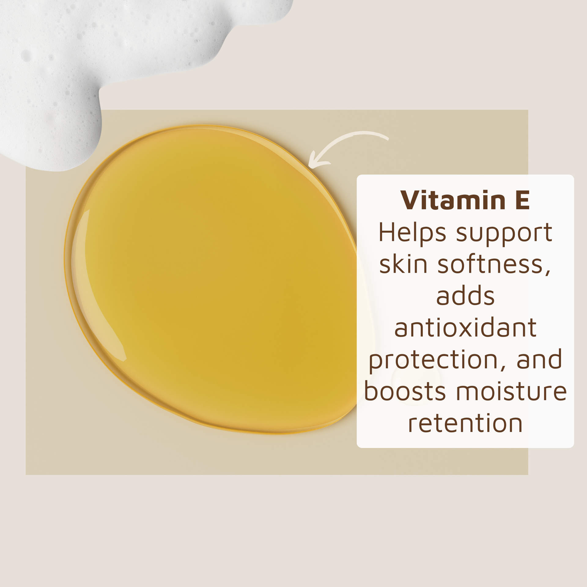 Vitamin E oil that shows that it works for sensitive skin enriched with vitamin E  to help support skin softness, protection, and boot moisture retention. 