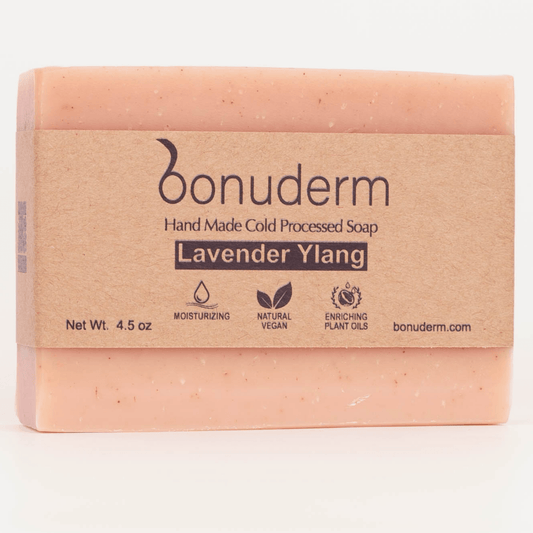 Lavender Ylang Ylang Soap | Essential Oil Coconut & Shea Butter Soap - Bonuderm