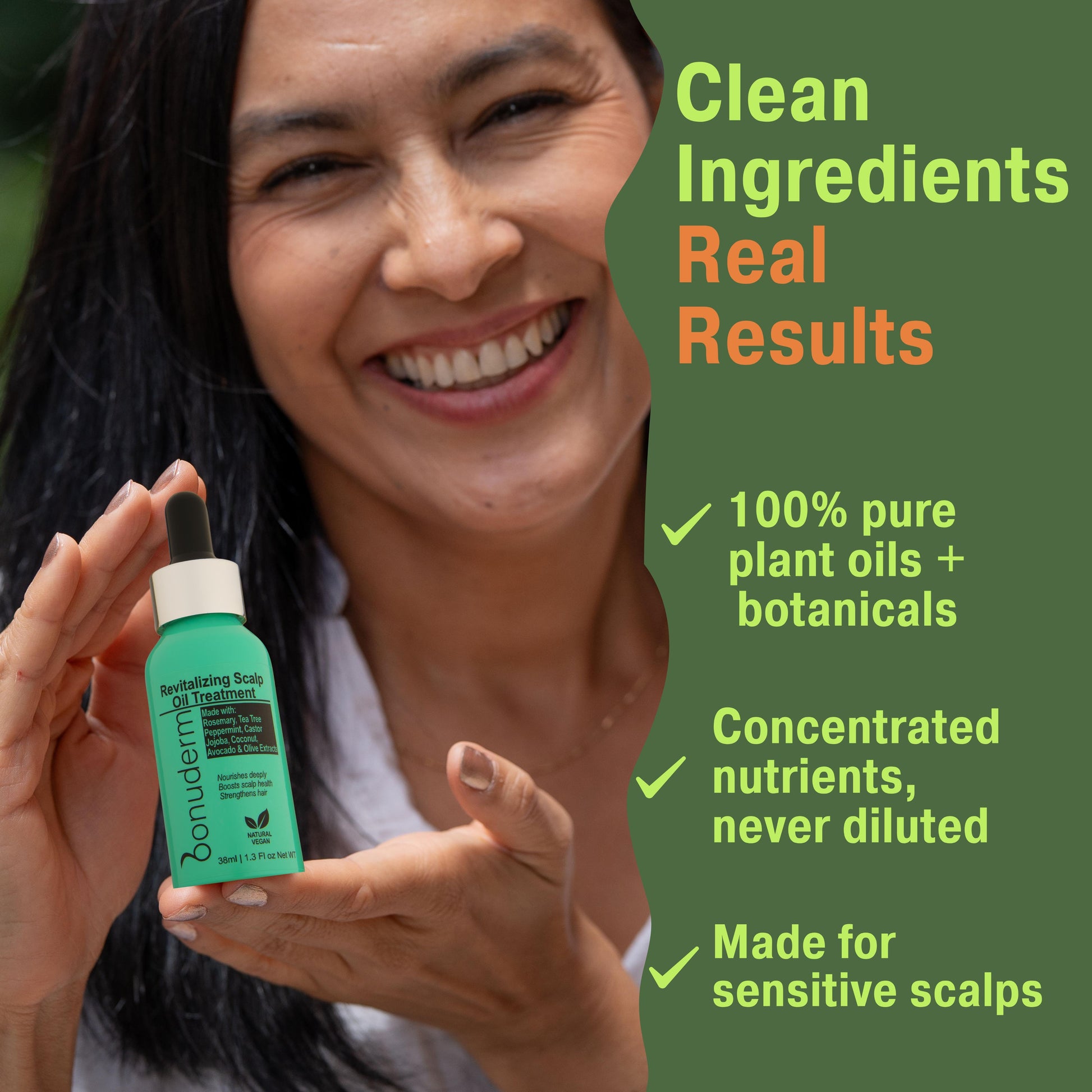 scalp oil for dry scalp with Clean ingredient made with pure plant oils and botanicals