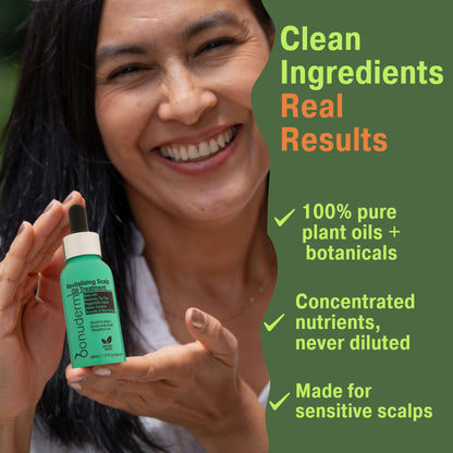 scalp oil for dry scalp with Clean ingredient made with pure plant oils and botanicals