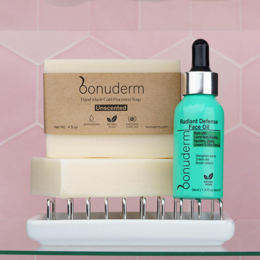 Sensitive Skin Bundle: Face Oil, Soap, Dish